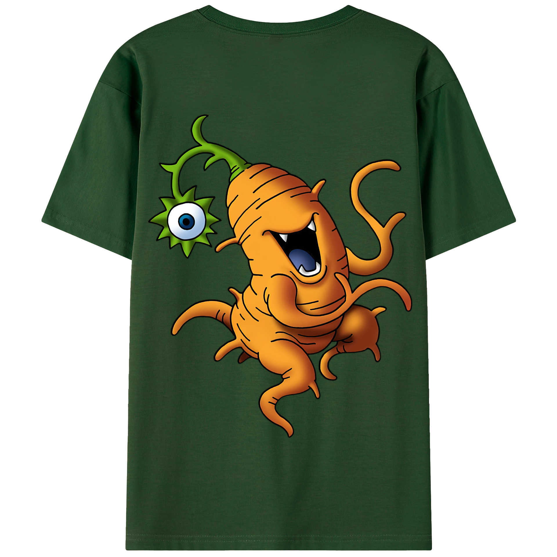 （画像用） ドラゴンクエスト Doragon Kuesuto Dragon Quest 綿100％半袖Tシャツ（背面プリント）